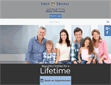 Tablet Screenshot of firstdentalonline.com